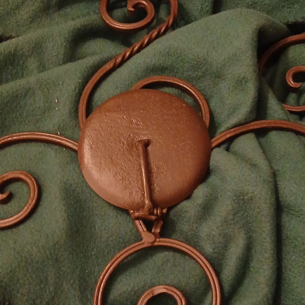 Elegant Brown Metal Wall Decor